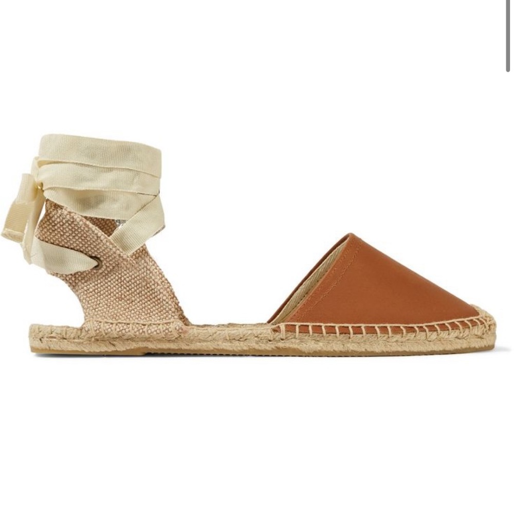 Soludos Leather Espadrilles (Lace Up)